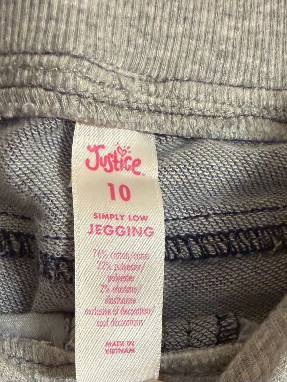 Justice Simply Low Jegging Girls Size 10